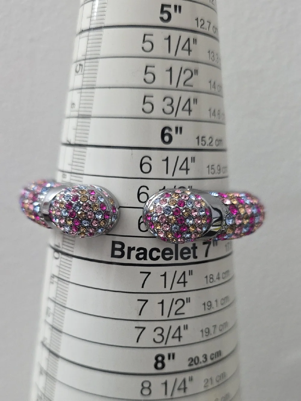 Watch Video / BaubleBar Multicolor Crystal Cuff Bracelet